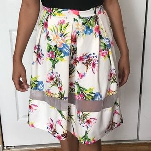 Floral A-Line Skirt